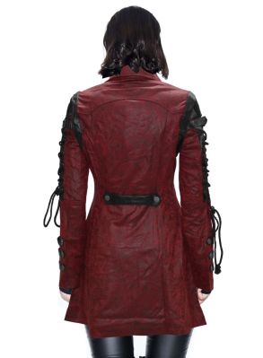 Elisabeta blood red jacket