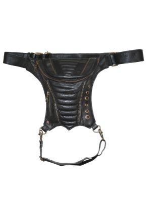 Cyber antique brass hip belt