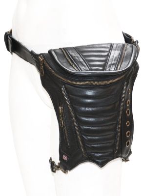 Cyber antique brass hip belt