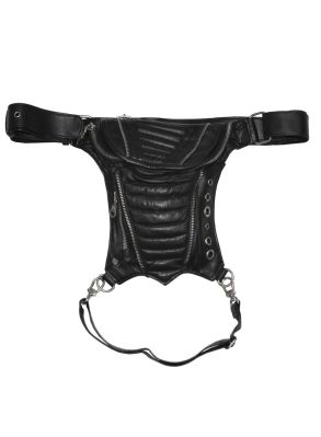 Cyber hip/shoulder silver bag