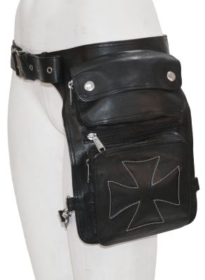 Iron Biker leather hip bag