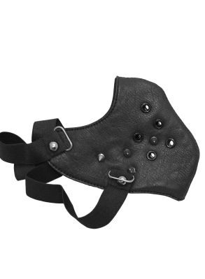 BLACK HALF MASK SPIKE