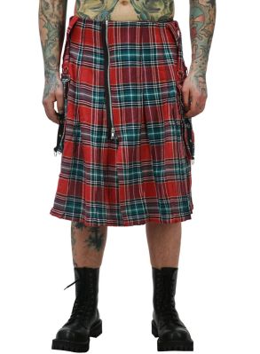 Red Tartan Utility Kilt