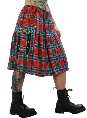 Red Tartan Utility Kilt
