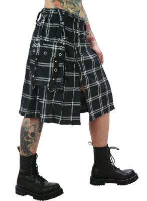  Black And White Utility Kilt