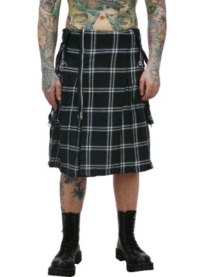  Black And White Utility Kilt